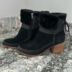Ugg suede black booties.